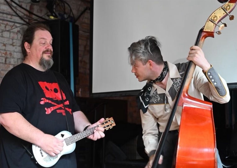 Tim and Jake leading a workshop